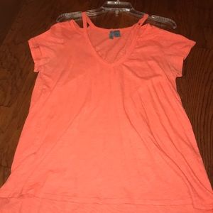 Orange Anthropologie top